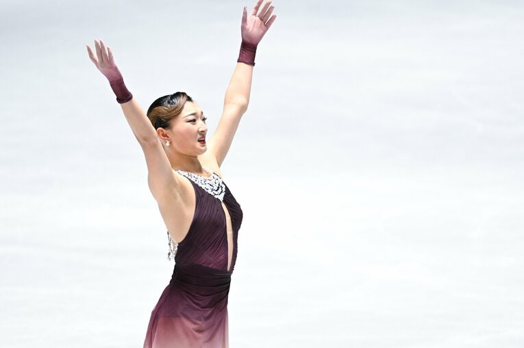 自身最後の全日本選手権で圧巻の演技を見せた坂本花織【スワイプするとそのほかの写真もご覧になれます】　©Asami Enomoto