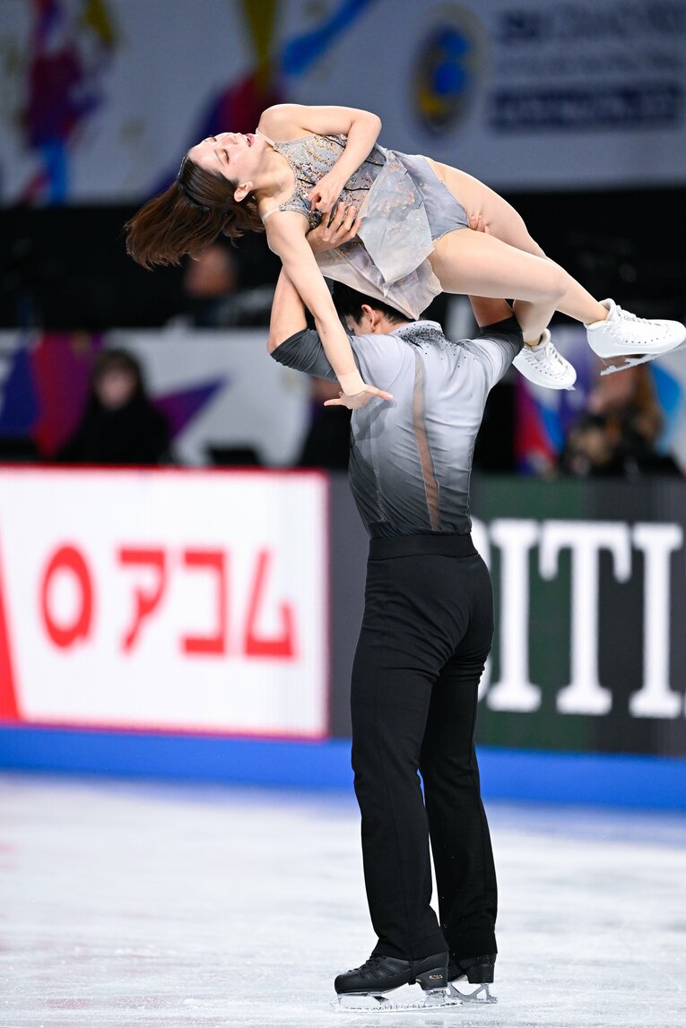 りくりゅうがGPファイナルで見せた美しい演技　©Asami Enomoto