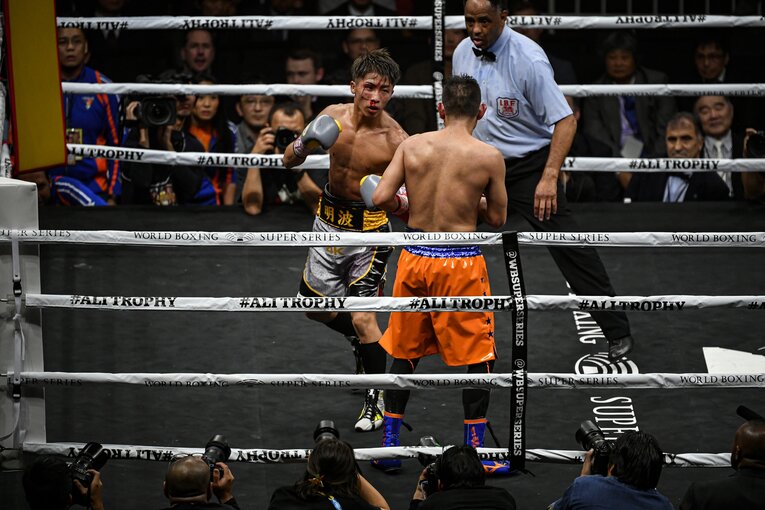 2019年11月ドネアとの第1戦の様子 ©Takuya Sugiyama