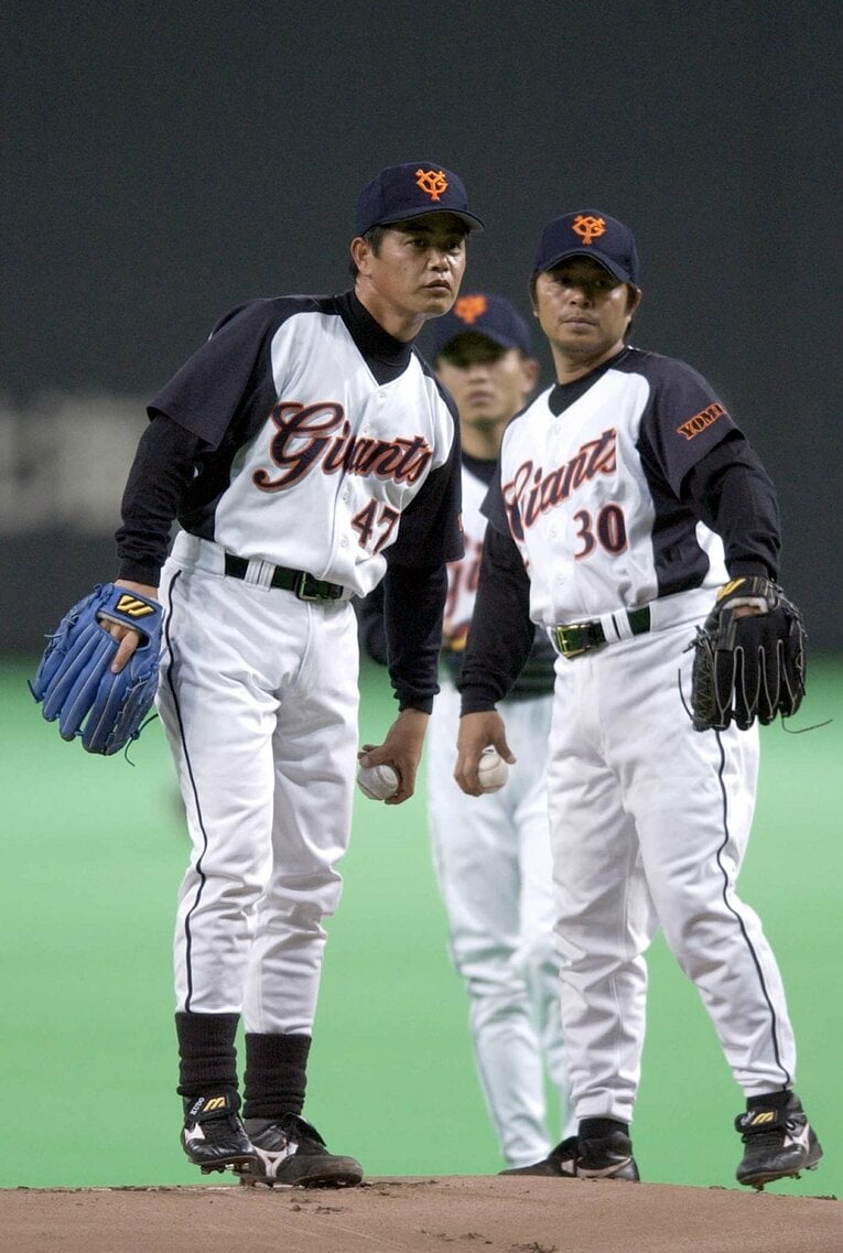 工藤氏（左）と武田氏（右）は巨人でも共に戦った　©SANKEI SHIMBUN