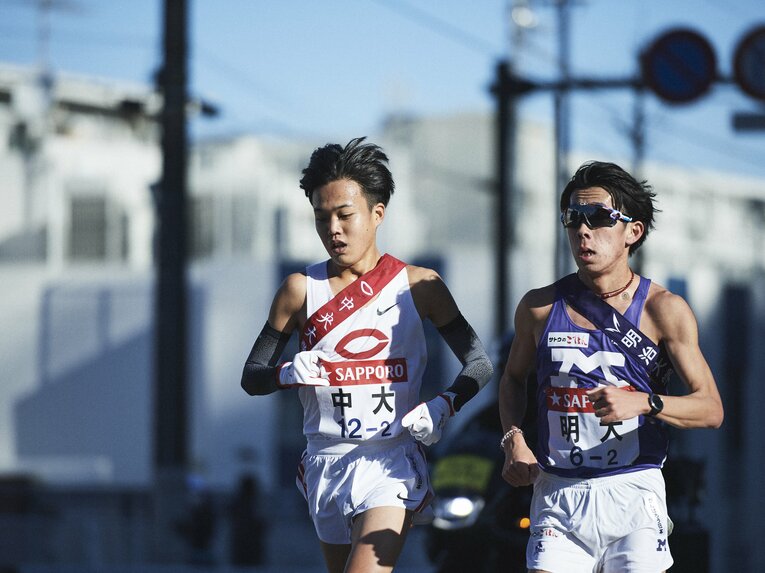 97回箱根駅伝で2区に登場した森凪也（中大）は16位　©Yuki Suenaga