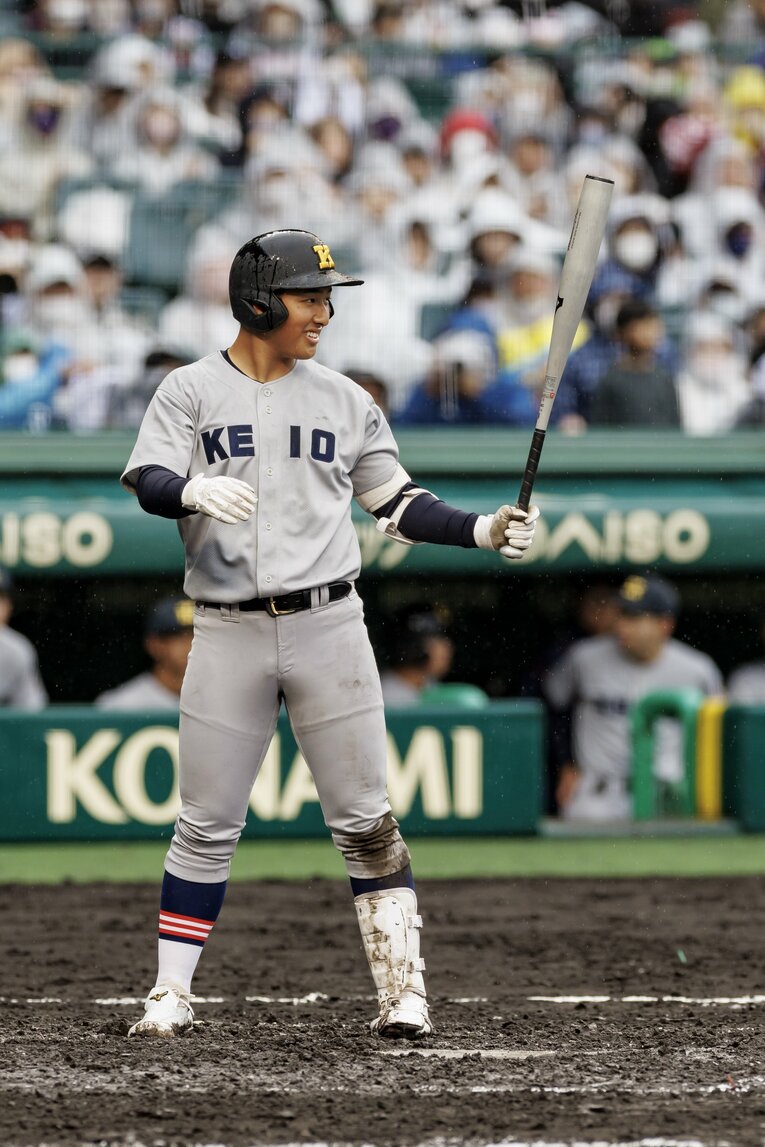 センバツで話題を呼んだ清原勝児（慶應／「5番サード」）　©Kichi Matsumoto