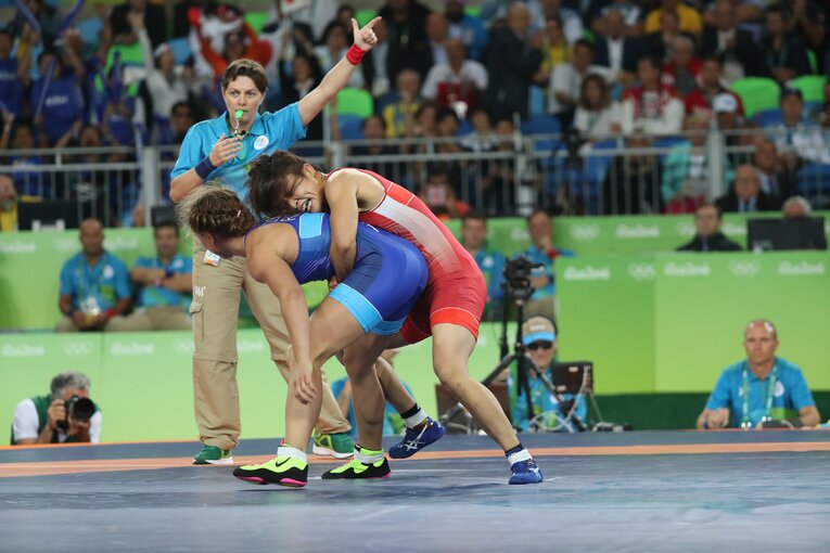 2016年リオ五輪での伊調馨　©JMPA