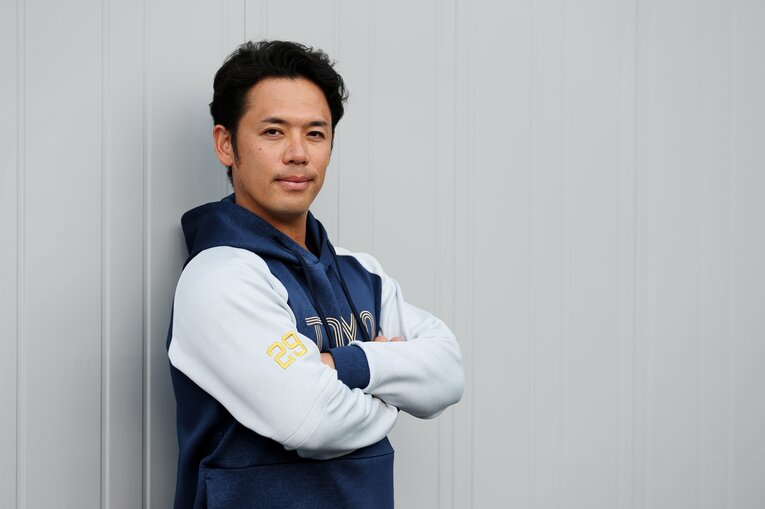 ルーキー時代を回想してくれた小川　©Shigeki Yamamoto