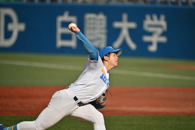 プロ志望届を出している東大のエース・井澤　©Hideki Sugiyama