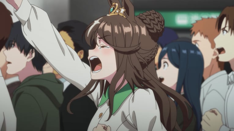 応援する先輩ウマ娘　©2023 アニメ「ウマ娘 プリティーダービー Season 3」製作委員会