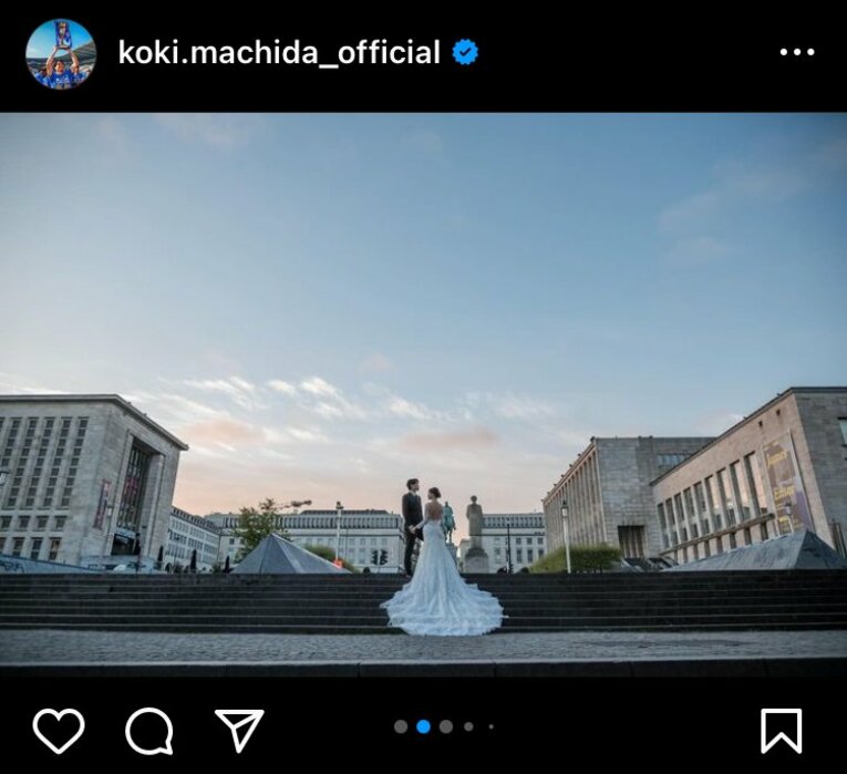 ※町田浩樹インスタグラムより（全7枚中の4枚目）