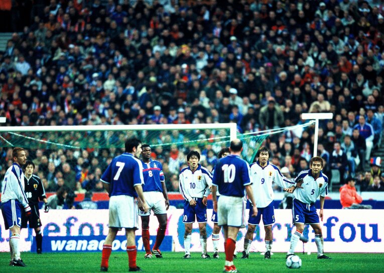 ジダンのPKを皮切りに、アンリ、ヴィルトール、トレゼゲという豪華攻撃陣に大量5失点を喫した　©Naoya Sanuki