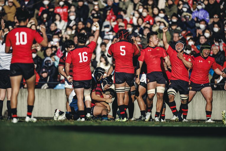 大学選手権の決勝では対抗戦で敗れた早大に雪辱を果たし4連覇を達成　©Kiichi Matsumoto