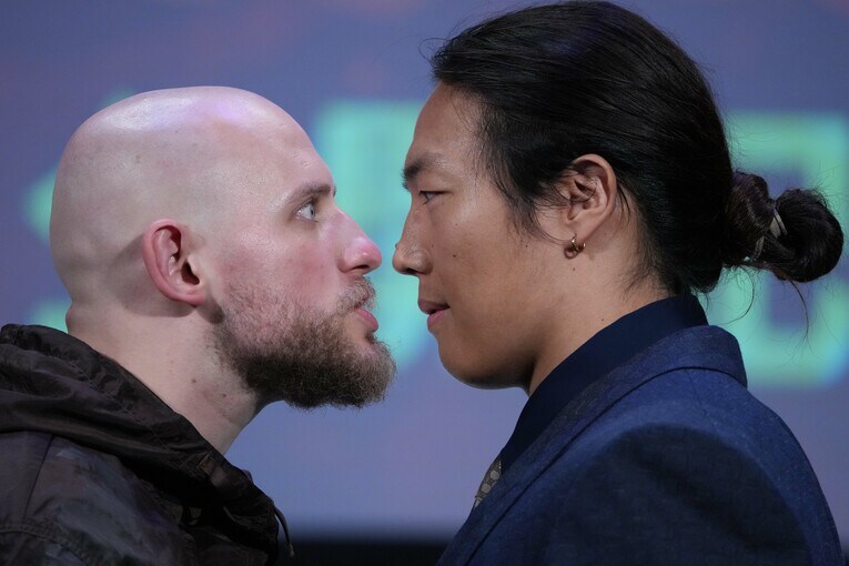 ゲイブ・キッドと竹下幸之介のフェイス・オフ　©Essei Hara