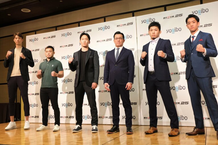 テコンドー選手・江畑秀範（左）も会見に参加した　(C)Norihiro Hashimoto