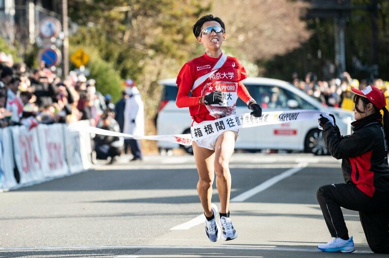 2年生で挑んだ前回の箱根駅伝では、5区を区間17位で走った楠岡由浩 ／ photograph by Yuki Suenaga