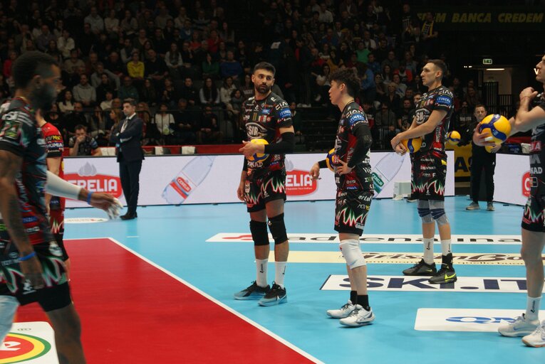 ペルージャの試合前練習（コッパ・イタリア準決勝）©︎Takashi Yuge