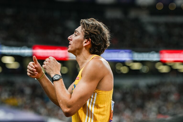 世界陸上で世界新記録を達成したスウェーデンのデュプランティス　©Nanae Suzuki