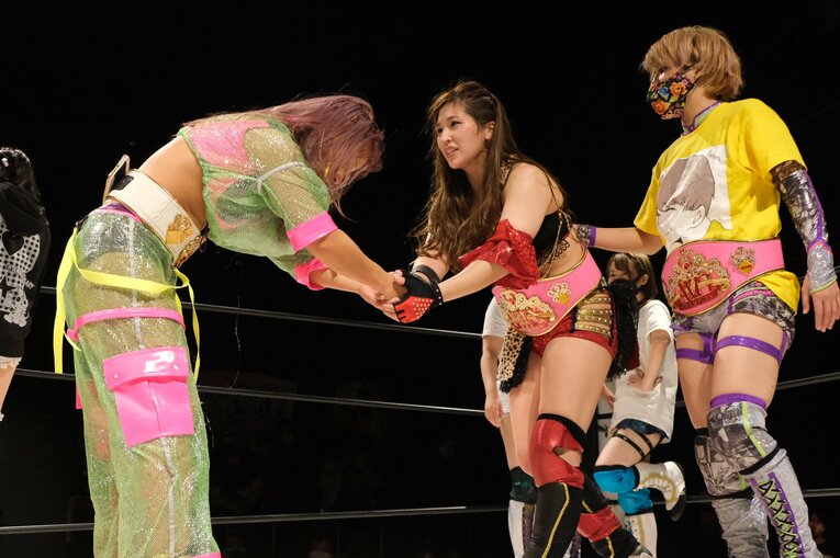 シングル王座挑戦試合（vs.SAKI、11月6日）　©Norihiro Hashimoto