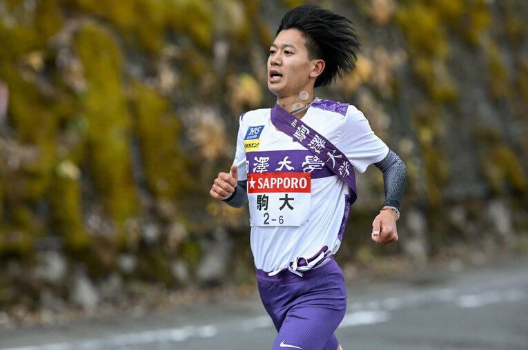 箱根で3度、山を下った駒澤大4年・伊藤蒼唯。1年時こそ総合優勝したが、それから最後の箱根まですべて青学大に優勝を奪われることになった ／ photograph by Nanae Suzuki