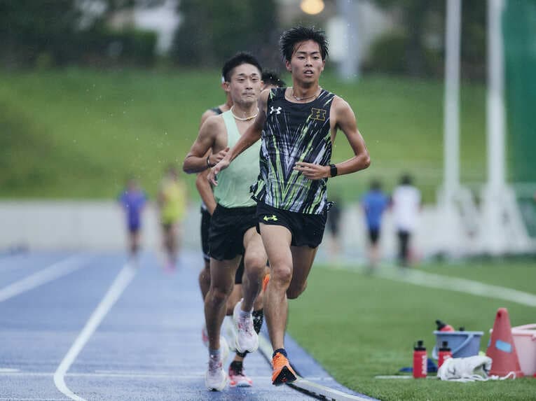 慶應大競走部の練習風景　©Yuki Suenaga