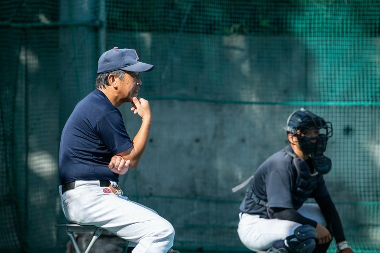 この8月から増田監督から任を引き継いだ田中監督　©Nanae Suzuki