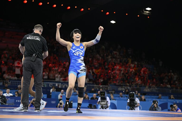 金メダルを獲得した藤波朱理　©Asami Enomoto/JMPA