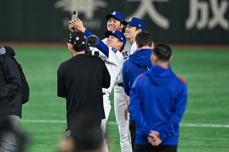 日本開幕シリーズでの大谷翔平　©Nanae Suzuki