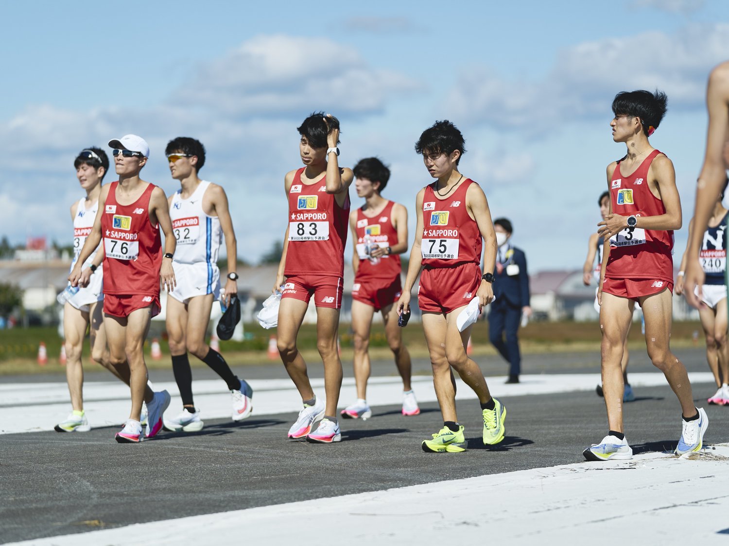 ゴール直後の城西大の選手たち　©Yuki Suenaga