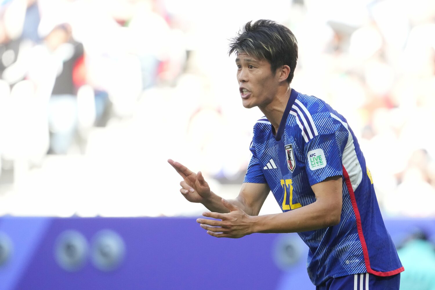 大会期間中の冨安は一貫してチームに対し厳しい発言を続けた　©Getty Images