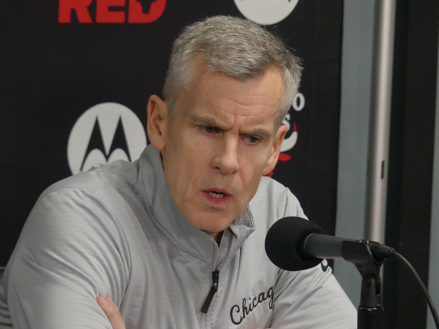 シカゴ・ブルズを率いるビリー・ドノバンHC（写真=筆者撮影）