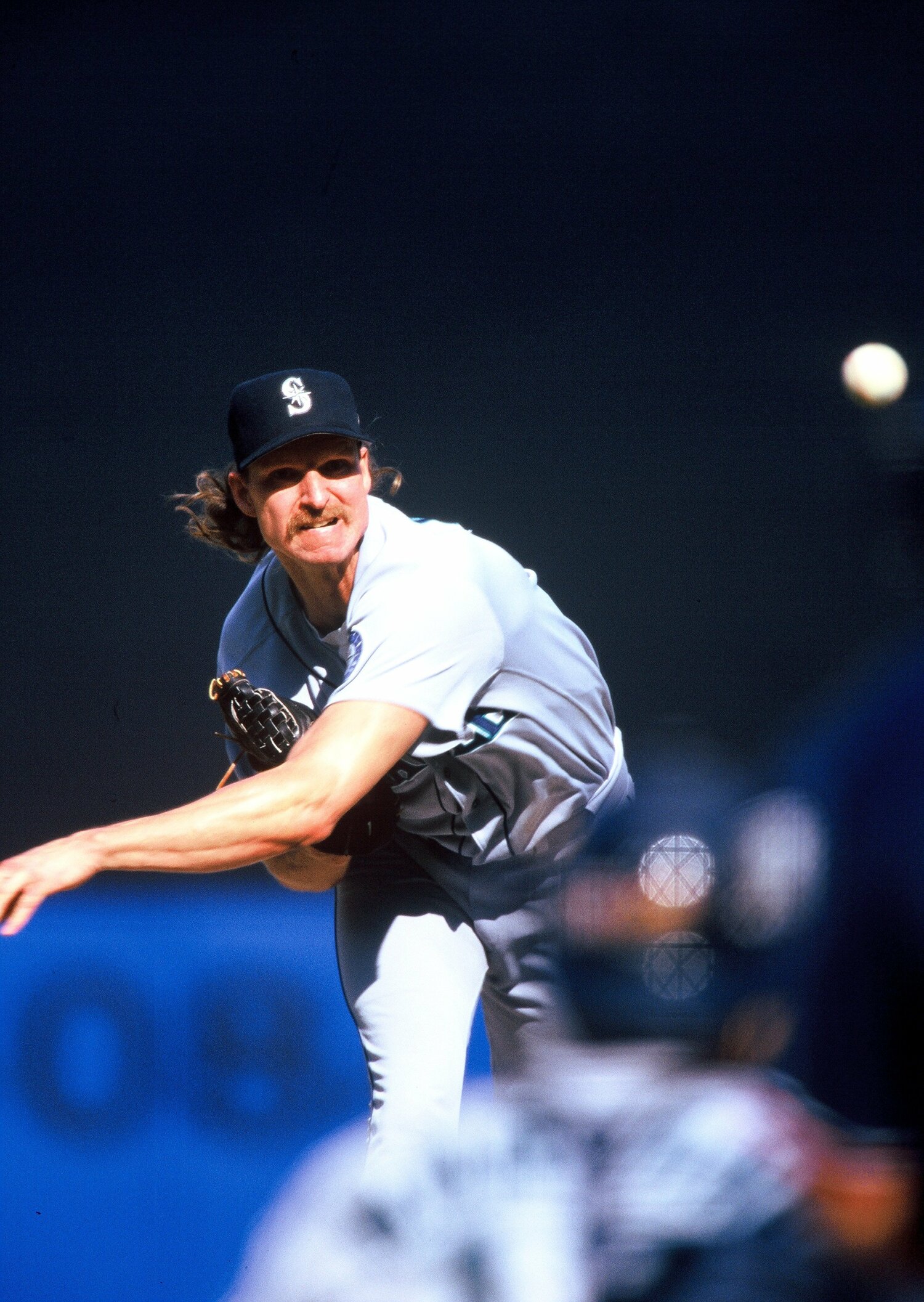 藤井も「ビッグ・ユニット」ランディ・ジョンソンには圧倒されたという。ちなみにジョンソンが背負っていたマリナーズの背番号51をのちにイチローが引き継ぐことになる　©Koji Asakura