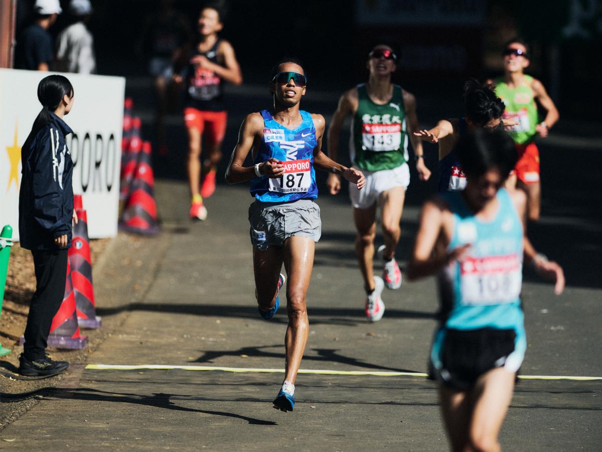箱根駅伝では重要な1区を担う予定の兵藤ジュダ ©Yuki Suenaga