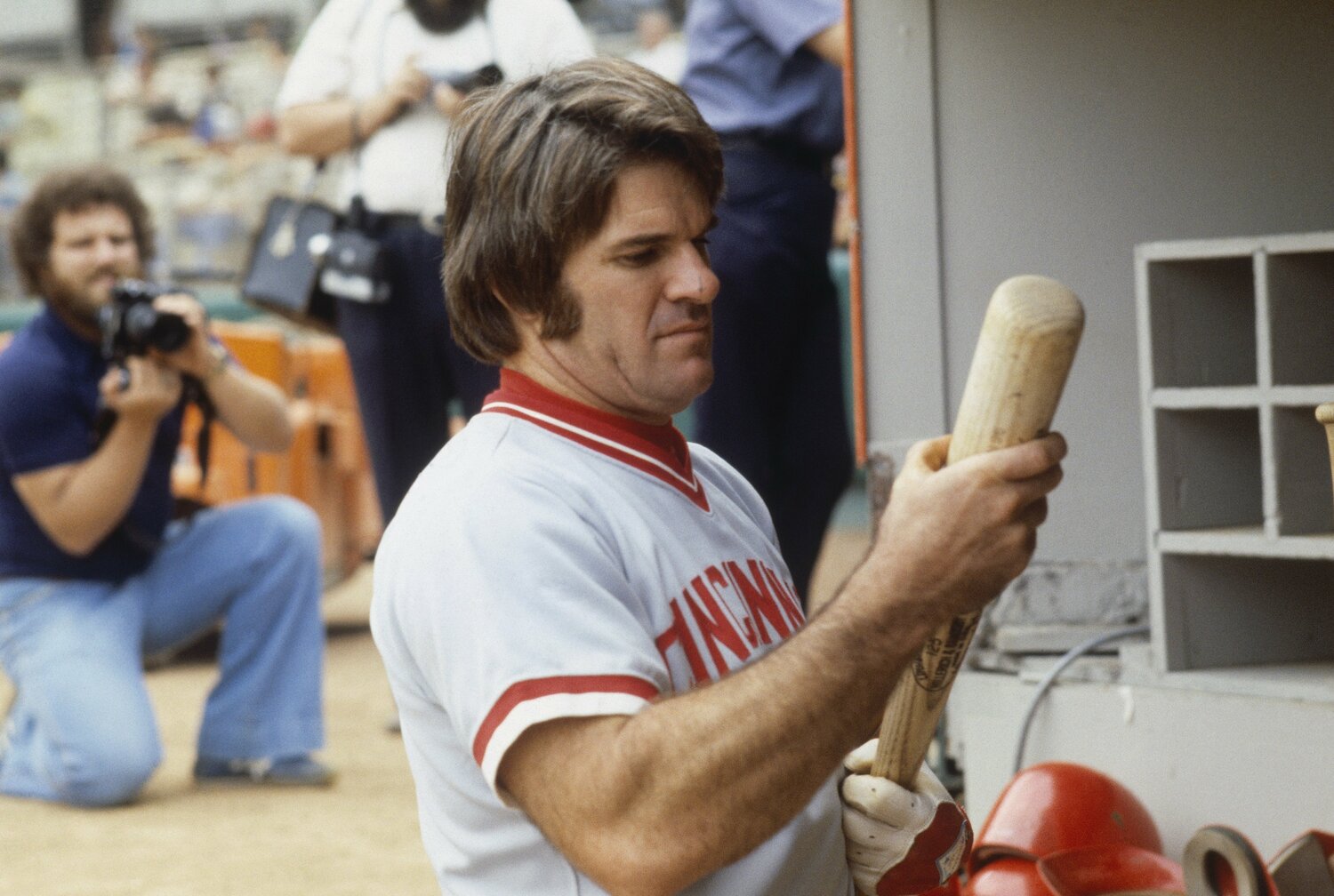 MLB通算安打記録を持つピート・ローズ。1989年、監督在任中の野球賭博により、MLBを永久追放に ©Getty Images