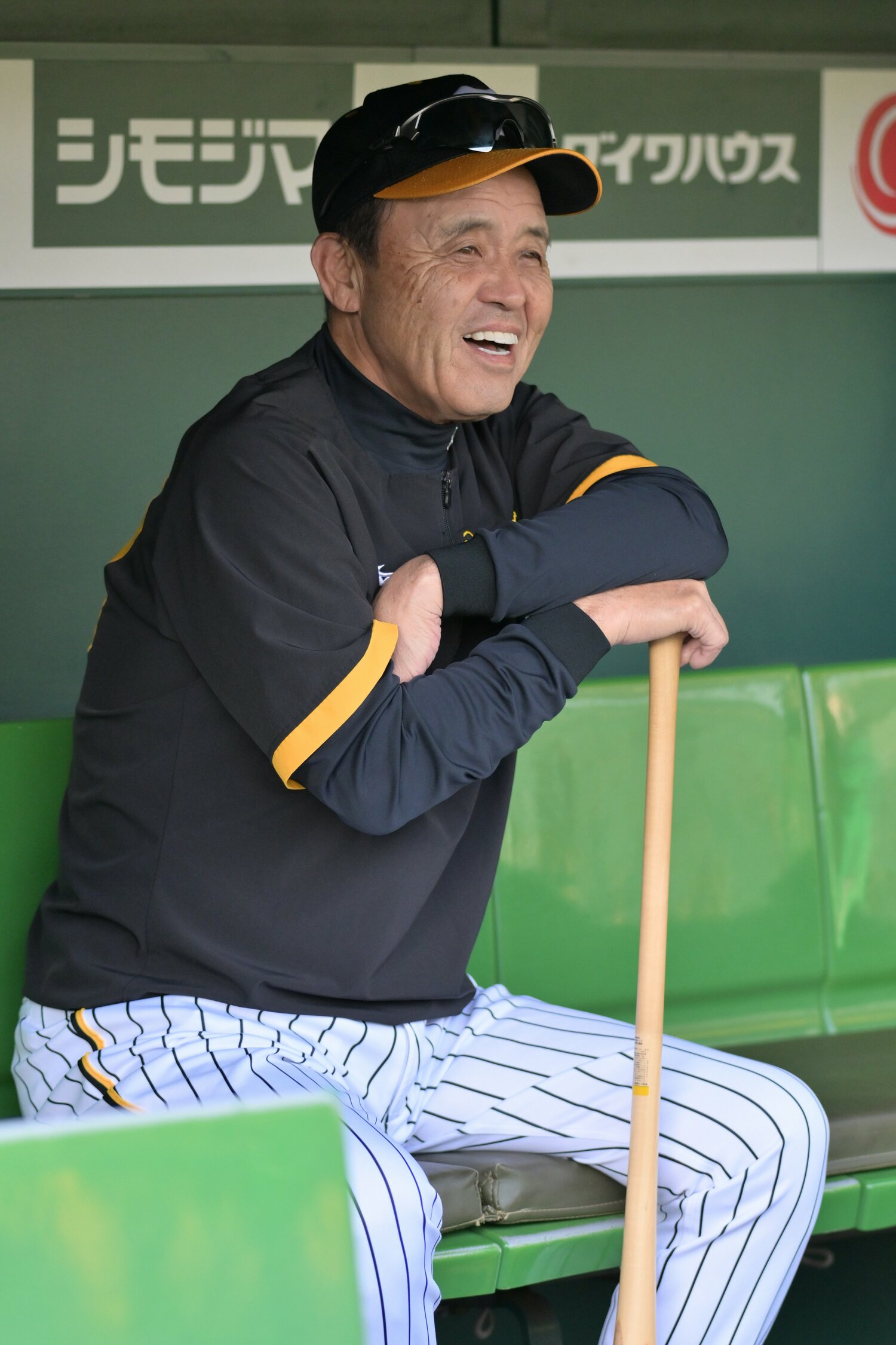 シーズン前から大竹の活躍を予感していた岡田監督　©︎Hideki Sugiyama