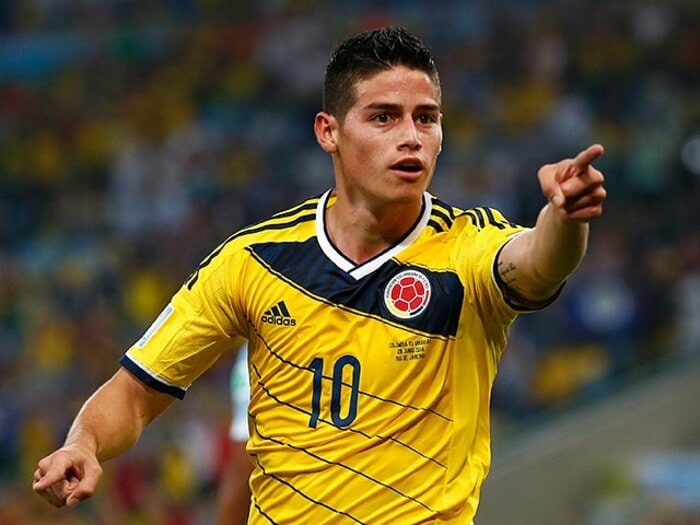 W杯最大の衝撃、ハメス・ロドリゲス。ネイマールとの「22歳の10番」対決へ。＜Number Web＞ photograph by Getty Images