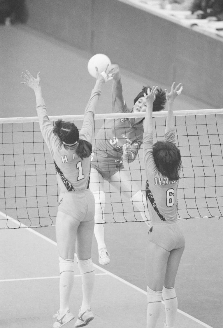 現役時代の益子直美さん　©JIJI PRESS