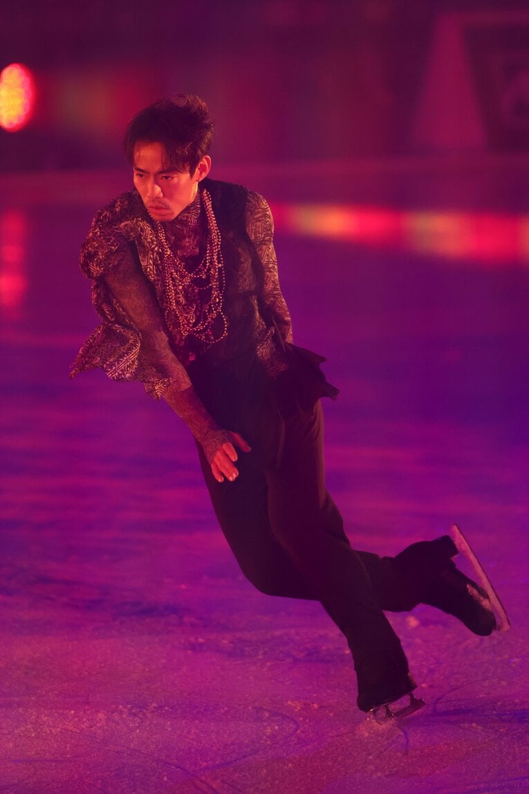 2月9日、「滑走屋」公開リハーサルでの高橋大輔　©AFLO