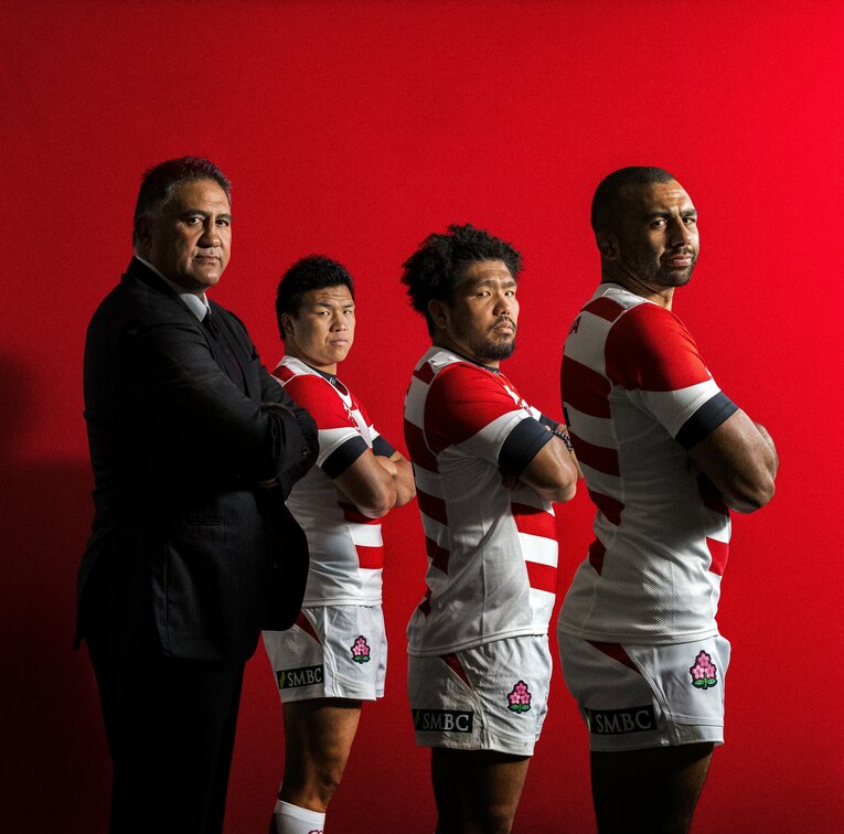 ジェイミー・ジョセフ、リーチマイケル、堀江翔太、立川理道（2017年Number929号の表紙カット）©︎Takuya Sugiyama