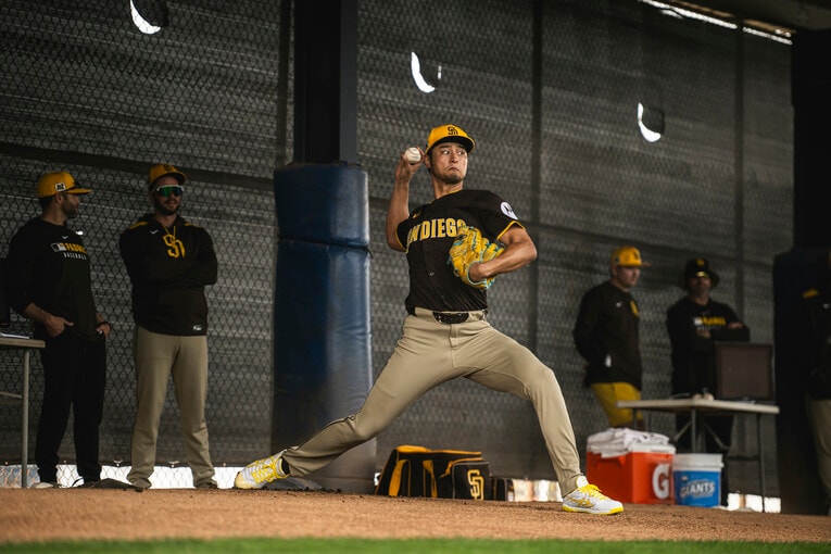 スプリングトレーニングでのダルビッシュ有　©Getty Images