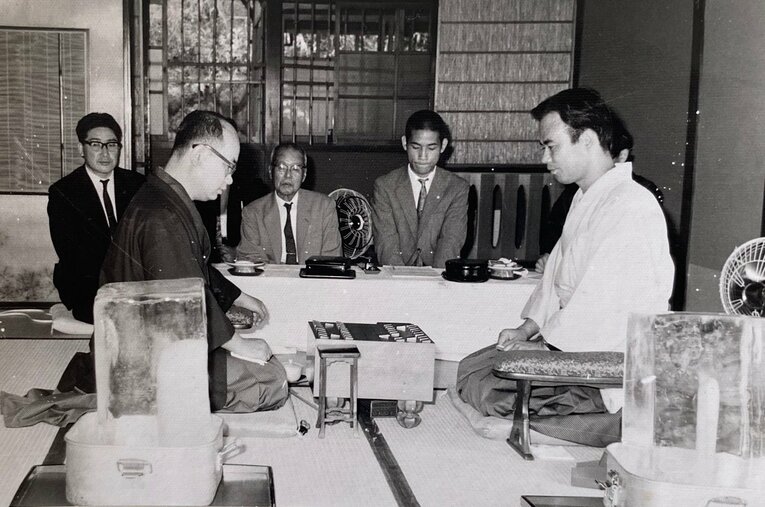 第3局の対局光景（左は大山、右は山田）　©Noboru Tamaru