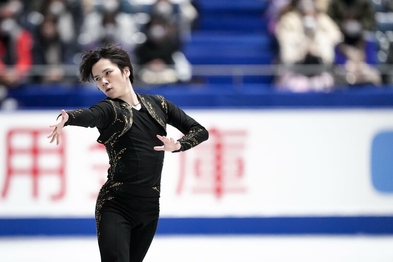 NHK杯フリーで演技を行う宇野昌磨