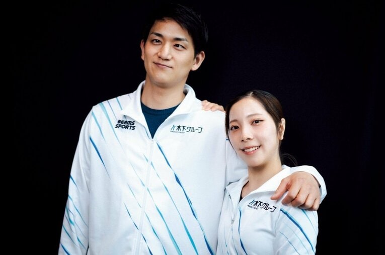 試練の1年を語った三浦璃来＆木原龍一の“りくりゅう”ペア ／ photograph by Asami Enomoto