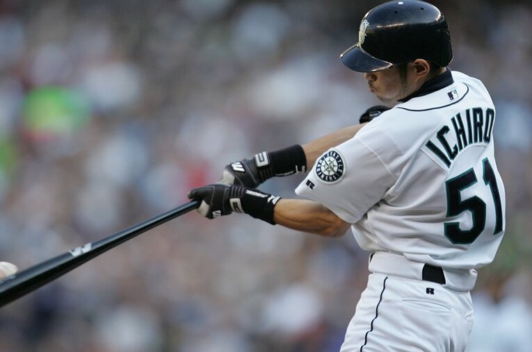 シーズン歴代最多安打を更新した2004年　©BUNGEISHUNJU