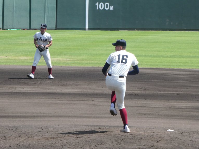 西谷監督の期待も大きい188センチ右腕の川原嗣貴投手（2年）©︎Noriko Yonemushi