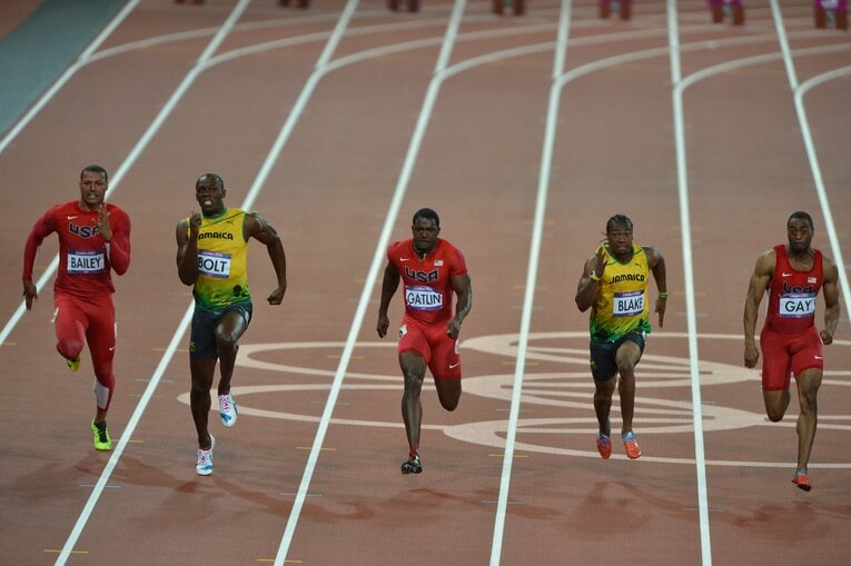 ロンドン五輪の男子100m決勝　©JMPA