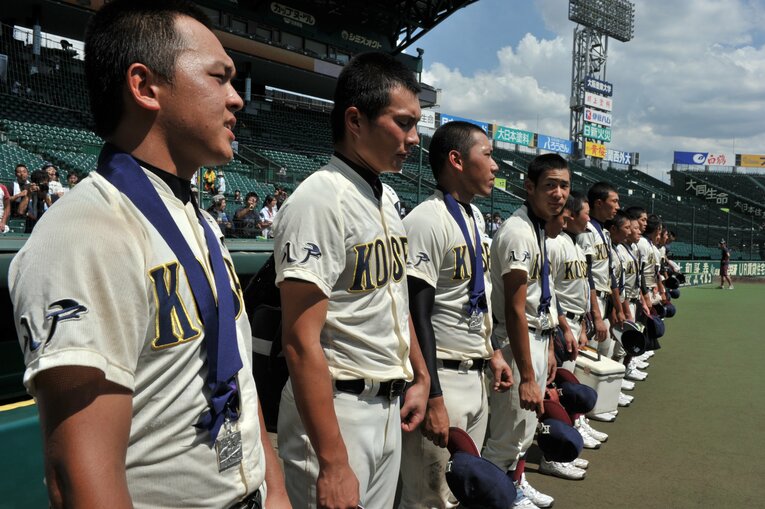 甲子園は2011年夏から2012年春、2012年夏と3季連続で準優勝を記録するなど、主砲としてチームを引っ張った北條　©BUNGEISHUNJU
