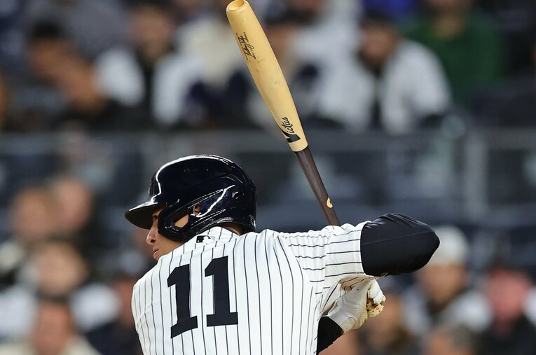 ヤンキース打線の大爆発を契機に話題を独占する魚雷バット ／ photograph by Getty Images