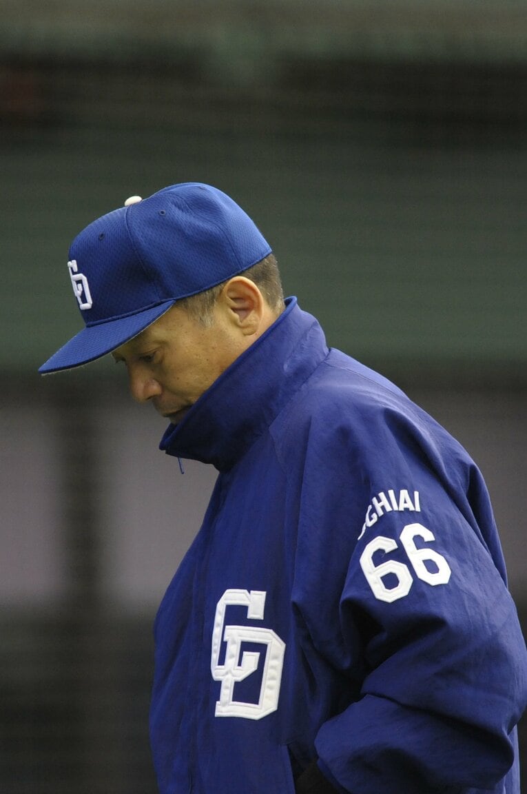 04年から11年まで中日の監督を務めた落合博満。すべての年でAクラス入り、セ・リーグ優勝4回、日本シリーズ優勝1回を果たした　©BUNGEISHUNJU