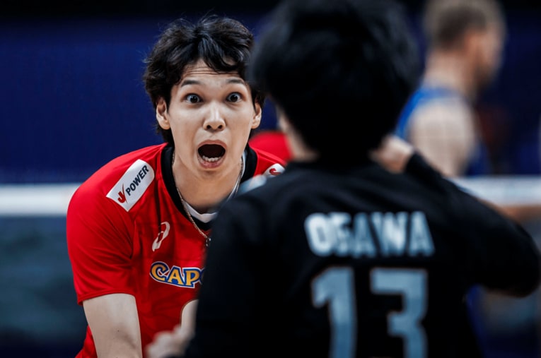山内晶大（VNLセルビア戦）©︎Volleyball World