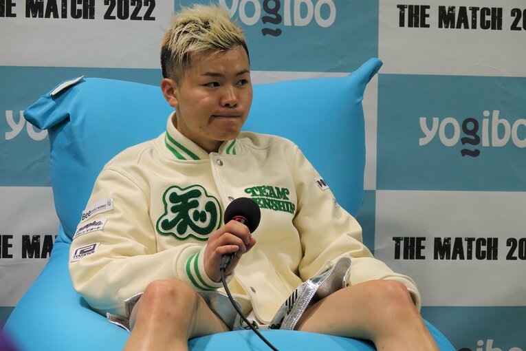 『THE MATCH 2022』試合後の那須川天心　©Koji Fuse