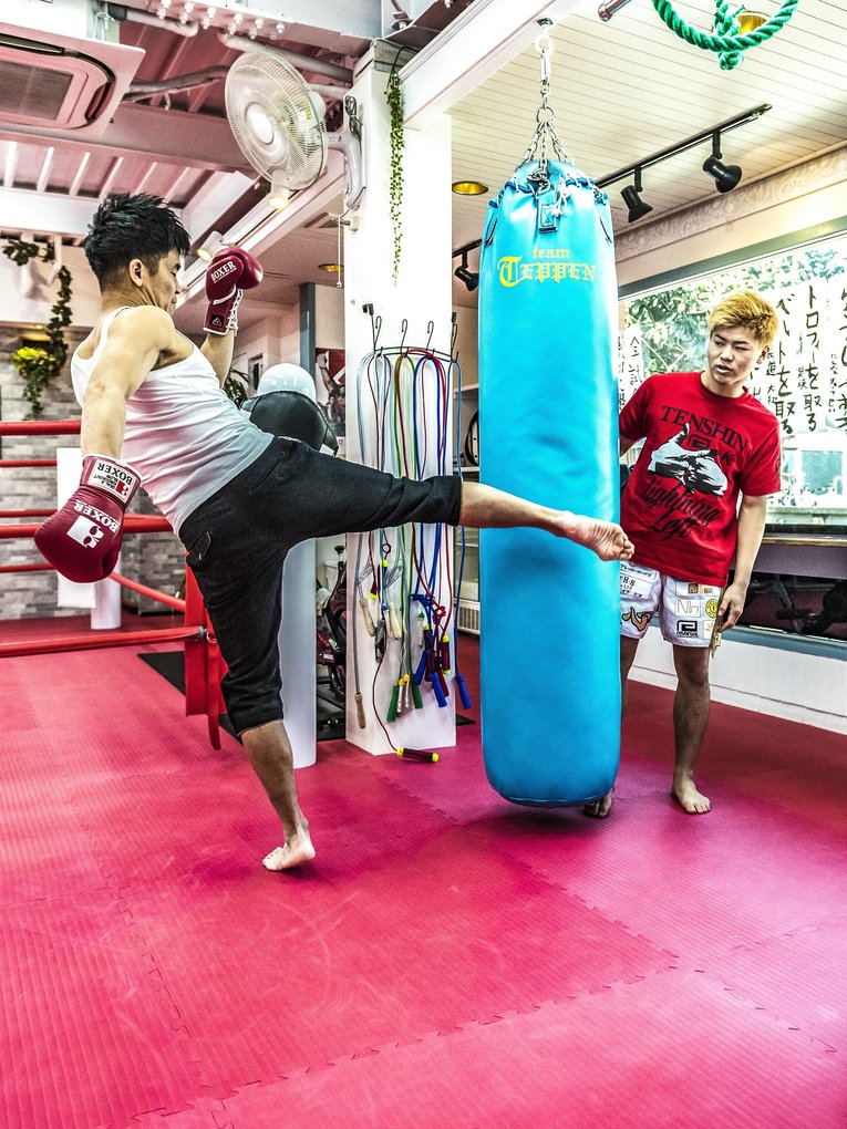 『Number DO』で対談した際の那須川天心と武井壮（2017年）　©Takuya Sugiyama