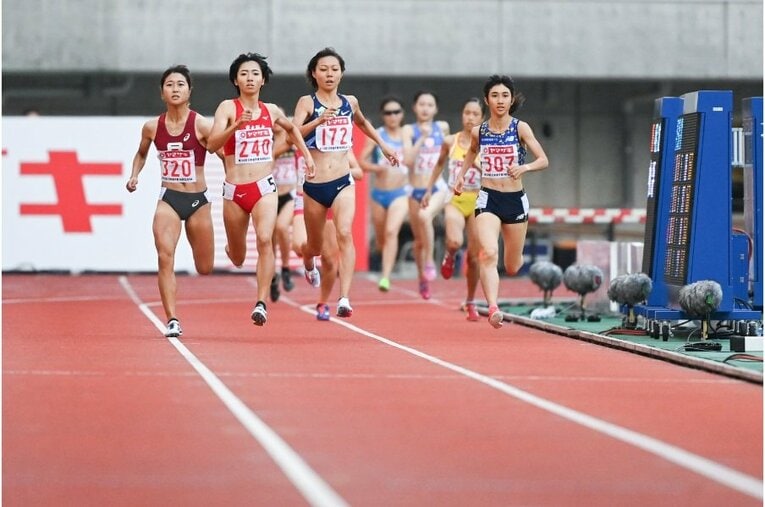 疾走する田中希美ら2020年の日本選手権(C)Asami Enomoto
