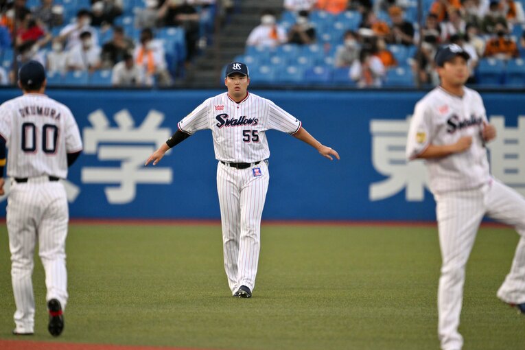 試合開始前練習　　©Hideki Sugiyama